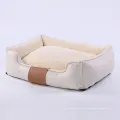 Pet Luxury Plush Comfortable Dog Bed Rectangular Bolster